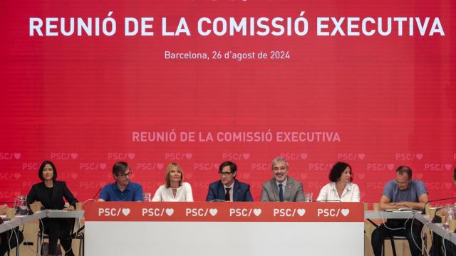 Salvador Illa, presidente de la Generalitat, durante una ejecutiva del PSC.