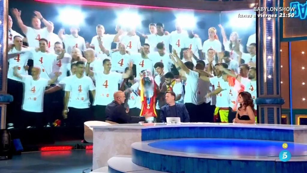 Luis de la Fuente, Carlos Latre y Marta Torné en 'Babylon Show'.