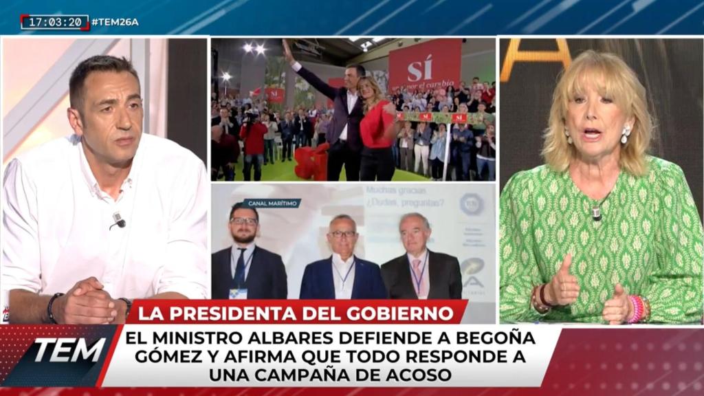 Emilio Delgado y Esperanza Aguirre en 'Todo es mentira'.