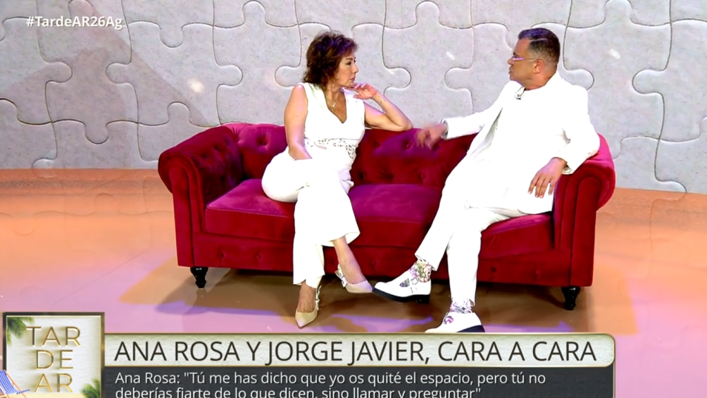 Ana Rosa Quintana y Jorge Javier Vázquez, en 'TardeAR'