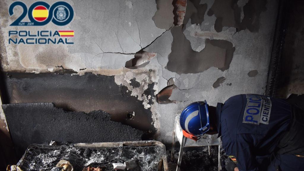 Incendio en la vivienda de La Circular en julio de 2024