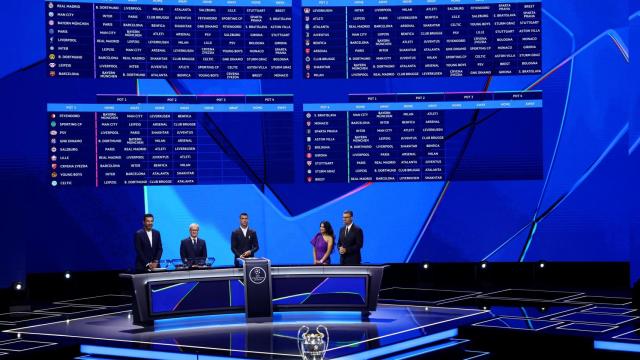 El Foro Grimaldi de Mónaco, durante el sorteo de la Champions.