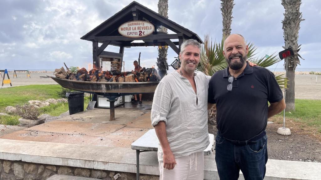 Juan y Paco, actuales propietarios de El Merlo.