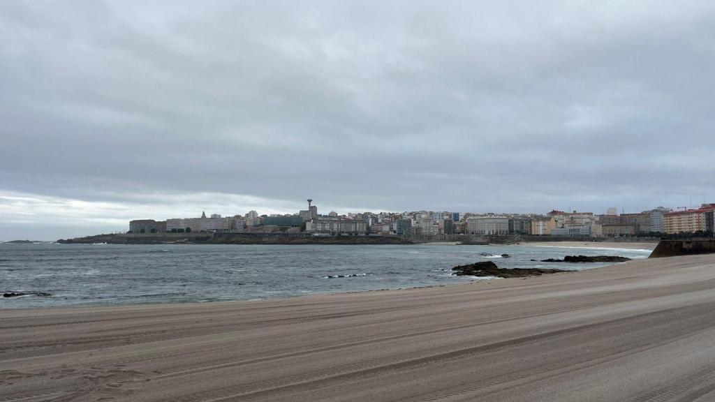Playa de Riazor, en A Coruña
