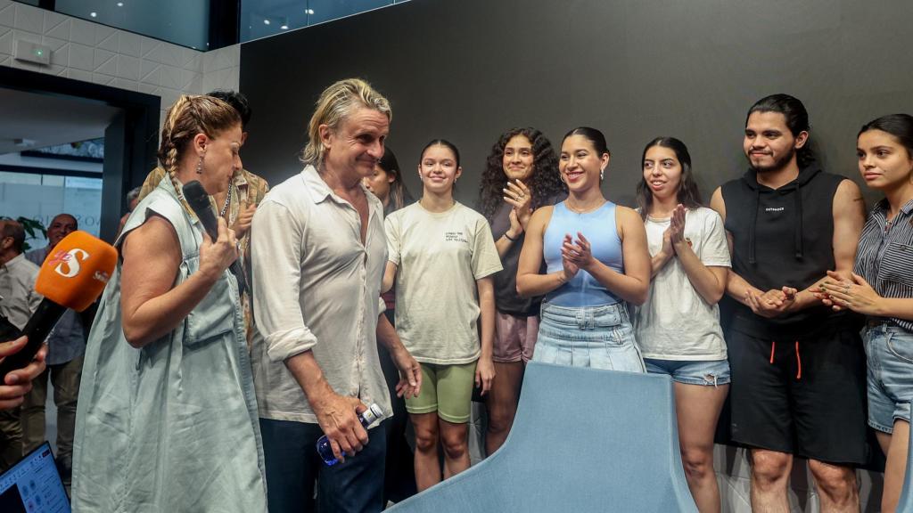 Nacho Cano durante su llegada a la rueda de prensa convocada tras ser detenido el pasado mes de julio.