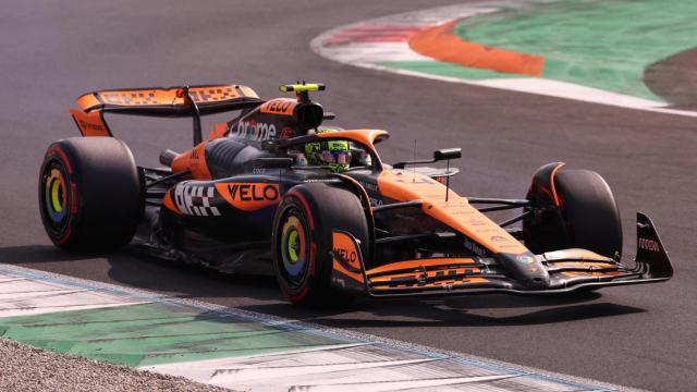Norris, durante la clasificación en Monza.
