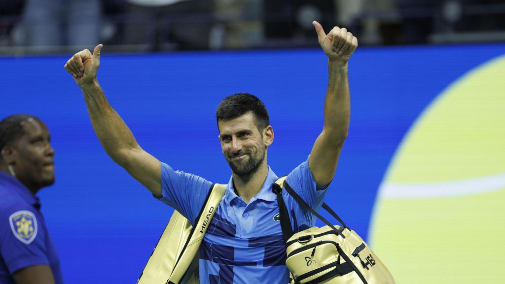 Novak Djokovic en el US Open 2024
