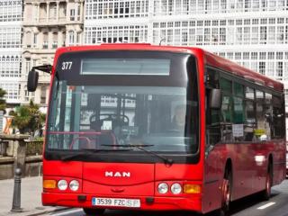 Bus urbano de A Coruña.
