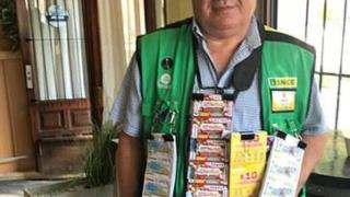 Jesús Pérez, vendedor de la ONCE en Marchamalo (Guadalajara). Foto: ONCE.