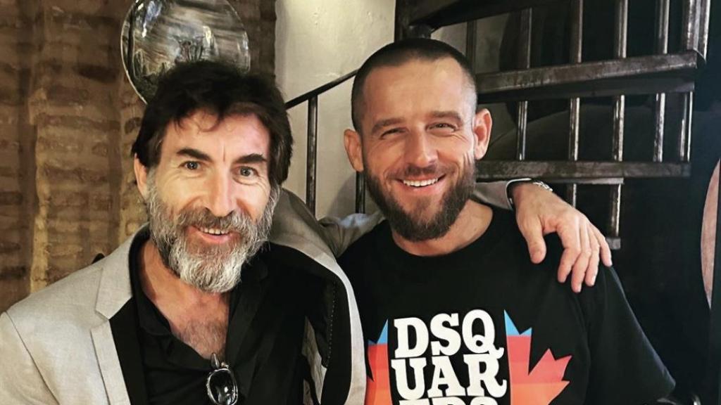 Antonio Vázquez con Antonio de la Torre en Bodega Aljarafe (Sevilla)