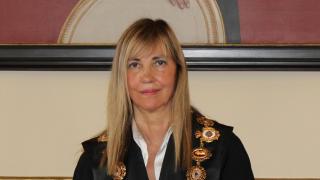 Isabel Perelló, este miércoles tras su toma de posesión como presidenta del Supremo.