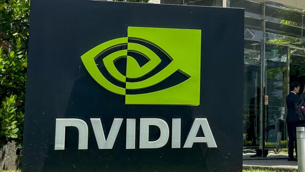 Fotografía de archivo del 28 de junio de 2024 de un edificio de la compañía estadounidense Nvidia, en Taipéi (Taiwán).