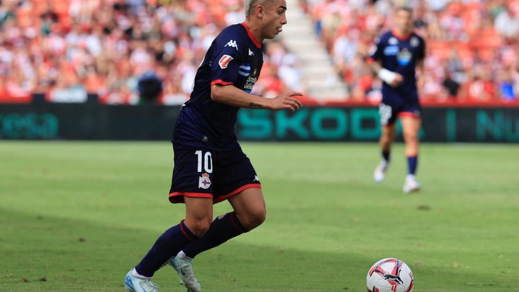 Yeremay en el partido frente al Granada en el Estadio Nuevo Los Cármenes