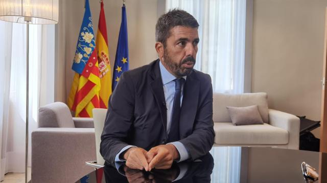Carlos Mazón, en la sede del Consell en Alicante, la Casa de Gadea, durante la entrevista.