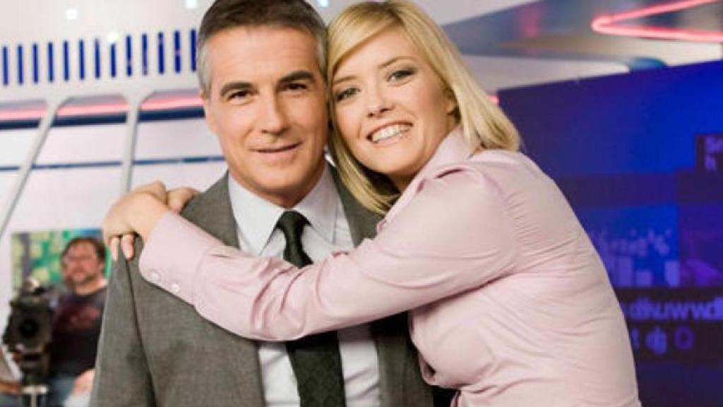 María Casado y David Cantero presentaron juntos el 'Telediario Fin de Semana' de TVE en 2006.