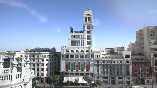 Fachada del Círculo de Bellas Artes de Madrid. Fotograma del video de la Nueva temporada 2024-2025