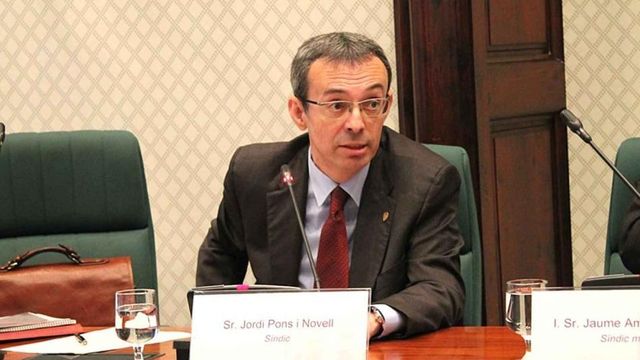 Jordi Pons, en el Parlament de Cataluña.