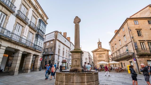 Casco histórico de Santiago de Compostela.
