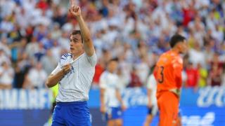 Francho Serrano, decisivo, goleador, y a la espera de su renovación