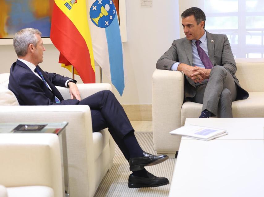Alfonso Rueda y Pedro Sánchez, reunidos en La Moncloa en julio de 2022.