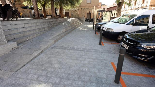Plazas de aparcamiento reguladas en el Casco Histórico de Toledo.