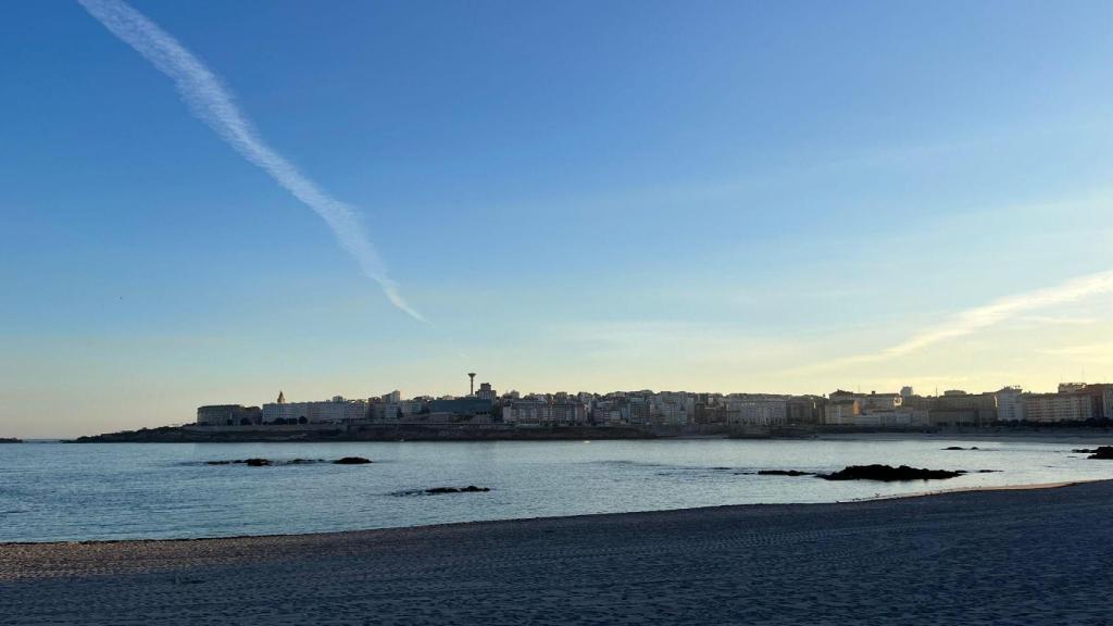 Imagen de un día soleado en A Coruña