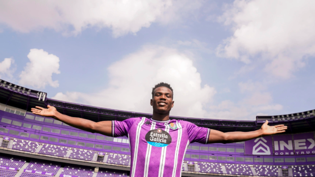 Abdulai Juma Bah, jugador del Real Valladolid.