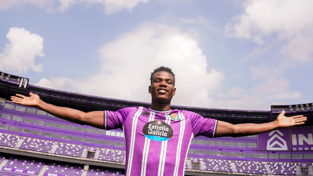 Abdulai Juma Bah, jugador del Real Valladolid.