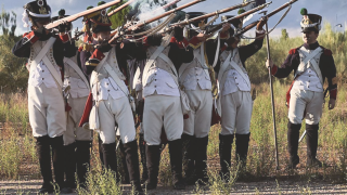 Imagen de archivo de una recreación histórica de la visita del duque de Wellington a Boecillo