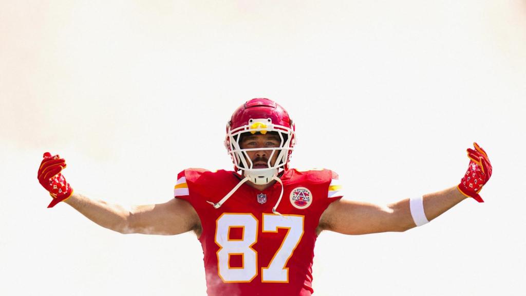 Travis Kelce, jugador de los Kansas City Chiefs, en su partido ante Cincinnati Bengals