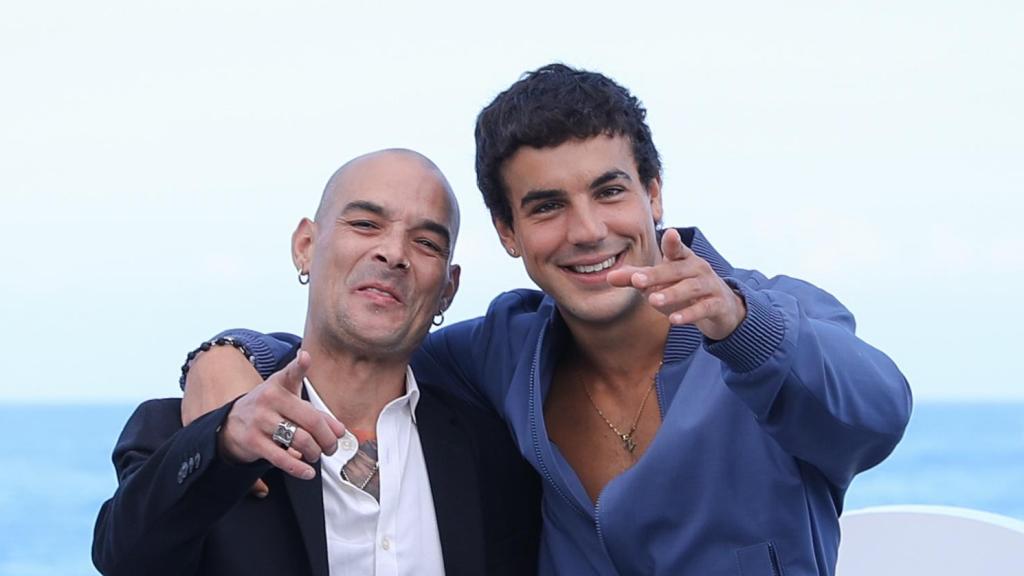 Gervasio Deferr y Óscar Casas, en la presentación de 'El gran salto' en San Sebastián