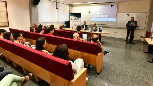 Un momento de la presentación del portfolio de VRAIN.