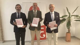 Javier Font, Manuel Méndez y Antonio Pedraza.