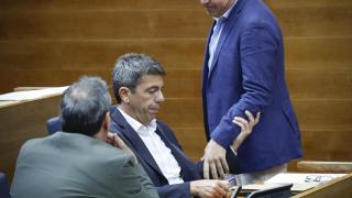 Carlos Mazón durante el pleno en el que se aprobó la Ley de Concordia