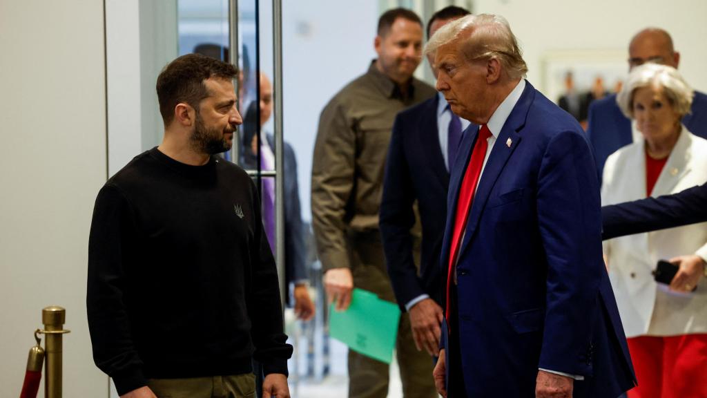 Donald Trump y Volodímir Zelenski, reunidos en la Torre Trump el pasado septiembre.