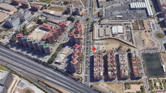 Este es el punto en el que el Ayuntamiento de Málaga ha instalado dos radares de velocidad.