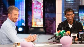 Pablo Motos y Lamine Yamal en 'El Hormiguero'.