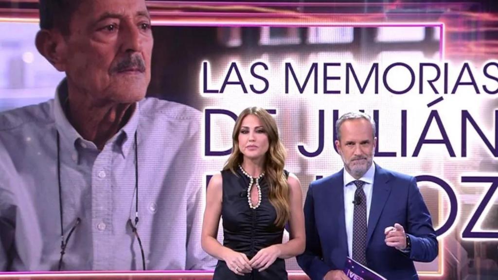 Beatriz Archidona y Santi Acosta en el especial de '¡De Viernes!' por la entrevista póstuma a Julián Muñoz.