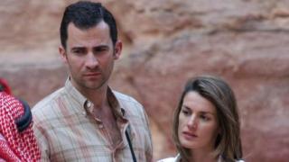 Felipe y Letizia en la Ciudad Perdida de Petra en mayo del año 2004. Gtres