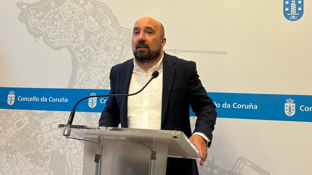 José Manuel Lage Tuñas en una rueda de prensa.