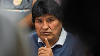 El expresidente de Bolivia, Evo Morales, durante una rueda de prensa en Cochabamba.