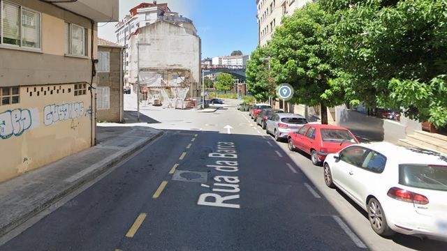 El conductor se interceptó en la rúa da Barca.
