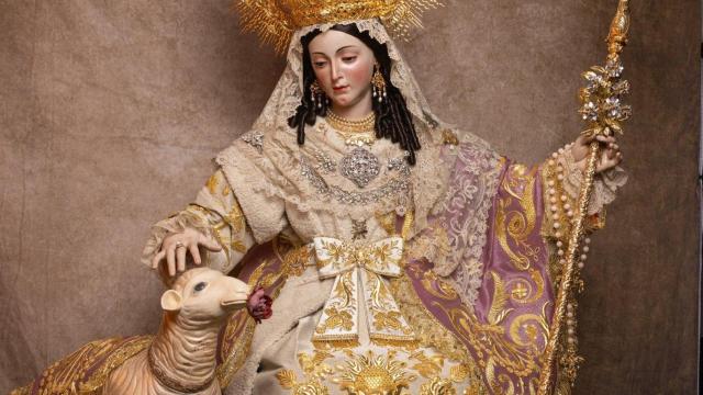 La Divina Pastora de Capuchinos el día de su coronación.