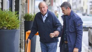 Juan Carlos sale a comer con la infanta Elena.