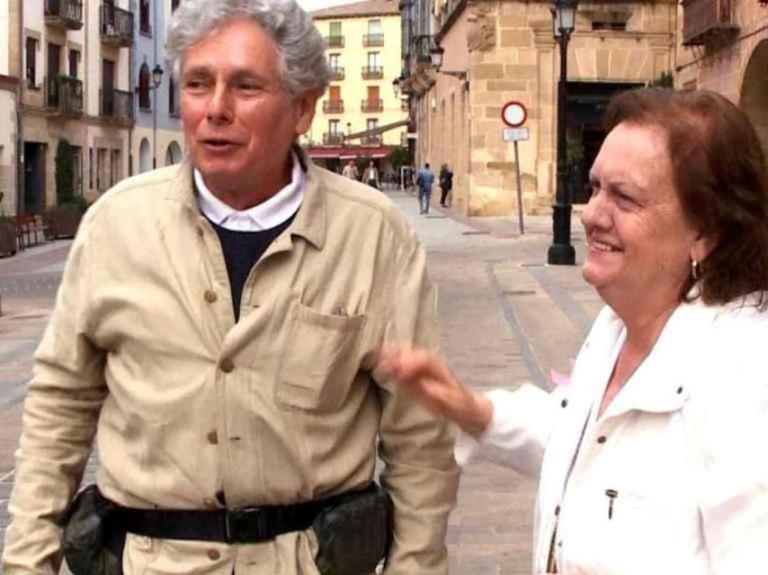 Rosario Bermudo con su hermano Gabriel, el 27 de mayo de 2025, en Soria.