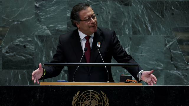 El presidente colombiano Gustavo Petro en la ONU.