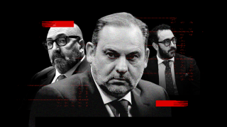 Koldo García, José Luis Ábalos y Víctor de Aldama en un fotomontaje.