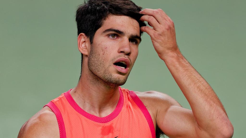 Carlos Alcaraz, en el Masters 1.000 de Shanghái