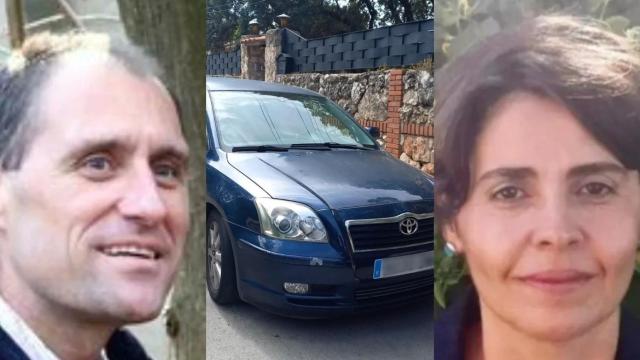 César, Raquel y el coche clave en la investigación.