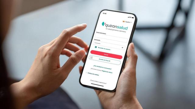 El portal del paciente de Quirónsalud.